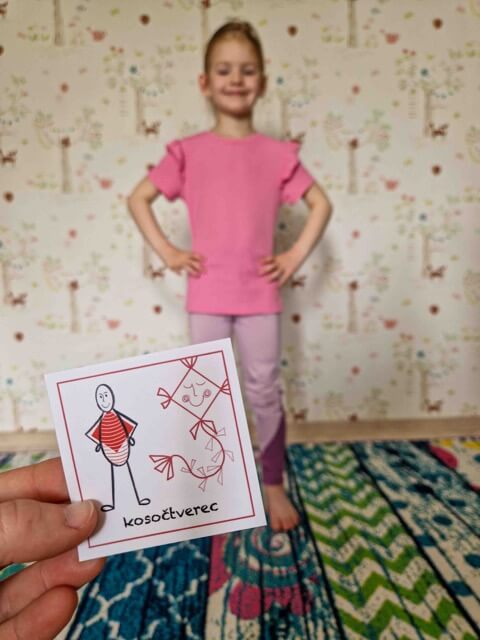 Pohybové pexeso tvary – ukázka 8